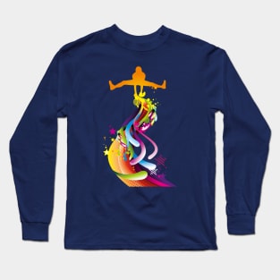 jump motion color Long Sleeve T-Shirt